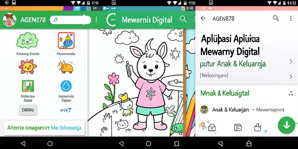 Tampilan antarmuka AGEN878 yang menawan dan berwarna-warni.