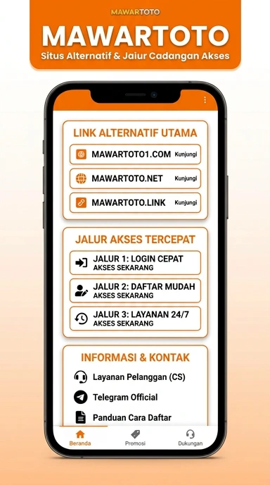 Tampilan link alternatif mawartoto