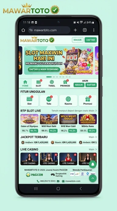 Tampilan kanal resmi mawartoto